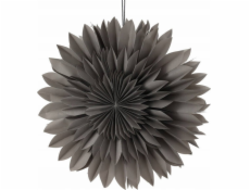 Christmas decoration Vánoční dekorace Vánoční dekorace HVĚZDA DEKORATIVNÍ ZÁVĚSNÝ PAPÍR 3D 50CM ŠEDÝ