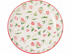 Home Styling Collection Kolekce pro domácí styling Vánoční hluboký talíř z kameniny, O 21 cm