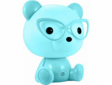 Sanico Goldlux noční světlo medvídek s brýlemi modré dobíjecí baterie + USB-C kabel