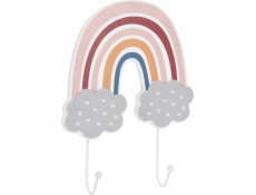 Be Toys Dětský věšák na oblečení Duha a obláčky, 20 x 4,5 x 26,5 cm