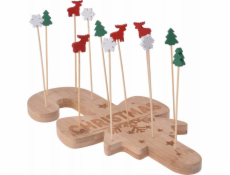 Excellent Houseware Vynikající vánoční servírovací podnos s párátky od Houseware