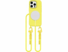 Tech-Protect Pouzdro MagNecklace MagSafe s šňůrkou na krk pro iPhone 16 Pro Max - žluté