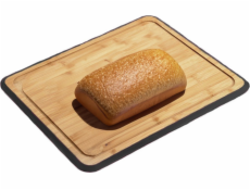 Kesper Bambusové prkénko s černým okrajem a drážkou