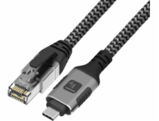 Techly Síťový kabel USB-C na Gigabit Ethernet RJ45 1m