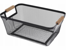 Storage Solutions Kovový košík s dřevěnými rukojeťmi, 30,5 x 21,5 x 14 cm Storage Solutions Kovový košík s dřevěnými rukojeťmi, 30,5 x 21,5 x 14 cm