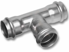 SANHA Rovné tričko SANHA-NIROSAN-Nerezová ocel d90° d22SANHA