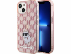 Karl Lagerfeld Karl Lagerfeld Monogram Choupette - kryt na iPhone 15 (růžový)