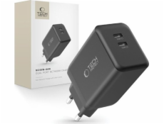 Tech-Protect Nabíječka NC45W-GAN 2xUSB-C síťová nabíječka PD45W černá