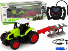 LeanToys Traktor na dálkové ovládání 1:16 s gumovými kolečky na dálkové ovládání LEAN Toys