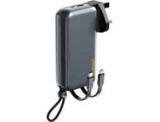 Dudao Powerbanka Dudao K25 2v1 10000mAh 3-zásuvková nabíječka s powerbankou - šedá