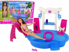LeanToys Příslušenství k panenkám pro miminka skluzavka k bazénu LEAN Toys