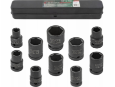 Rockforce Sada rázových nástrčných klíčů Impact 1/2, 10dílná. (6stranný) (10–24 mm)