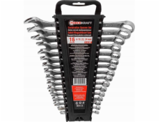 Forcekraft Otevřené klíče sada 16 kusů (6-19, 22, 24 mm) v plastovém držáku