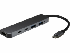 Inter-Tech Dokovací stanice Argus 5v1 USB-C