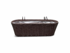Květináč Domoletti 53000011110, plastový, O 50 cm, hnědý