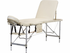 Bodyfit Masážní lehátko hliníkové 3dílné béžové
