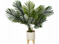 Atmosphera Umělá palma v bílém květináči na stojanu, 72 cm