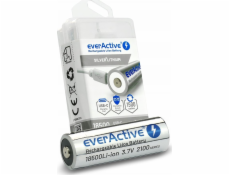 everActive Baterie 18500 3,7V Li-ion 2100 mAh s USB-C konektorem