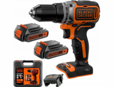 Black+Decker Akumulátorová vrtačka/šroubovák Black&Decker BL186K1B2 18V, 2x 2Ah baterie