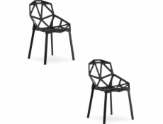 Leobert Židle ESSEN - černá x 2