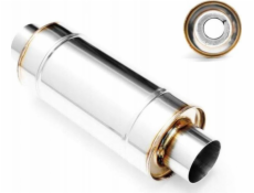 RM Motors Sports tlumič výfuku s přímým průchodem 70 mm 400 mm RM