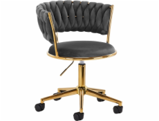 Activeshop Otočná židle 4Rico QS-GW01G sametově šedá