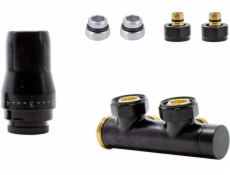 Schlosser DUO-PLEX SADA 3/4xM22x1.5 LEVÁ, PRAVÁ VRSTVA, HLAVNÍ PŘIPOJENÍ K NAPÁJENÍ, PLN PEX - ČERNÁ MATNÁ