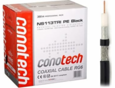 Conotech CONOTECH NS-113 Trishield PE černý kabel s krabičkou 300 m