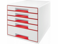 Leitz Leitz WOW 5-zásuvkový box růžový