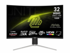 MSI MAG/325CQRXF E2/31,5 /VA/QHD/240Hz/0,5ms/Blck-Slvr/2R