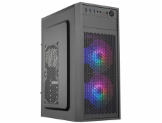 EUROCASE MidT ML N6-530B ARGB / bez zdroje / 2x USB 3.0  / USB-C / černá