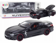 LeanToys Sports Car Metal Friction Drive Otevírací prvky 1:24 Černá