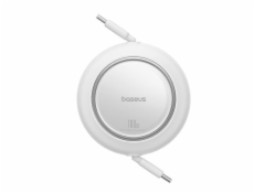 Navíjecí kabel Baseus Free2Pull USB-C/USB-C s nastavitelnou délkou až 1m 100W bílý