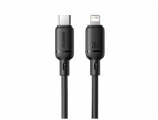 Rychlonabíjecí kabel Baseus Silky USB-C/Lightning 1m 20W černý