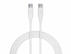 Datový kabel Allity AUC-02 USB-C/USB-C 1m 60W bílý