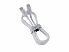 Datový kabel Allity AUC-03 USB-C/USB-C 2m 60W bílý