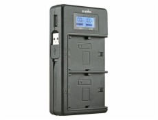 Nabíječka Jupio Jupio USB Dedicated Duo Charger LCD for Sony NP-FM50, NP-F550/F750/F970 