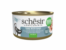 SCHESIR Complements Tuna with hake in jelly - mokré krmivo pro kočky - 70g
