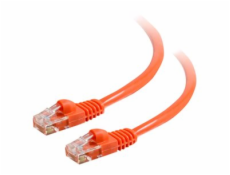 C2G Cat5e Booted Unshielded (UTP) Network Patch Cable - Patch kabel - RJ-45 (M) do RJ-45 (M) - 1 m - UTP - CAT 5e - lisovaný, provedení bez hrbolků, licna - oranžová