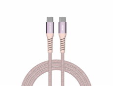 Verbatim USB-C->C magnetický kabel Sync & Charge 60W růžový