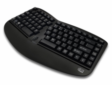 Adesso WKB-1150CB/ bezdrátový set 2,4GHz/ mini/ multimedia/ ergo/ scroll kolečko na kláv./ myš 800,1200,1600DPI /