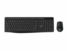 GENIUS KM-8206S/ bezdrátový set 2,4GHz/ multimediální/ tichá/ USB/ černá/ CZ+SK layout