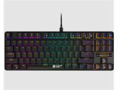 CANYON Herní klávesnice Cometstrike TLK GK-50, mechanická, drátová, multimediální, podsvícená, 87 kláves, CS layout
