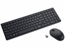 DELL KM555/ Ukrajinská bezdrátová tichá klávesnice + myš/ USB/ černá