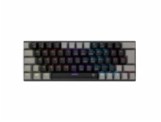 White Shark herní mechanická klávesnice WAKIZASHI 2, červený SW, US layout, černo-šedá (GK-002111V2)