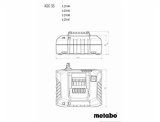 Metabo ASC 55, 12–36 V, „AIR COOLED“ Nabíječka 