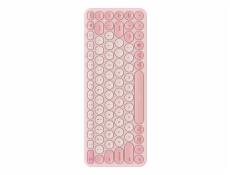 Baseus K01A Bezdrátová třírežimová klávesnice Baby Pink