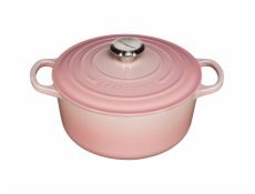 Le Creuset Signature Cast Iron Round Casserole 24cm shell pink