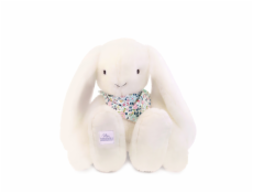 Doudou Plyšový králík XXL s šátkem bílý 50 cm