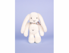 Doudou Plyšový králíček s šátkem bílý 35 cm